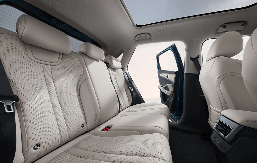 BYD ATTO 2 Interieur Royale hoofd- en beenruimte Gomes