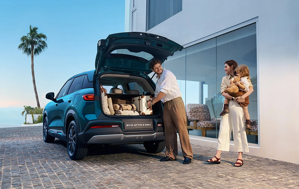 BYD ATTO EVO 3 Interieur ruime kofferbak Gomes