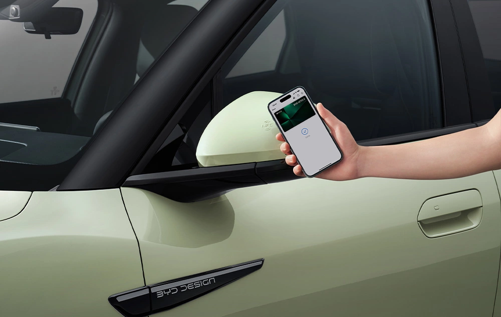 BYD ATTO EVO 3 Interieur NFC-sleutelloze toegang Gomes