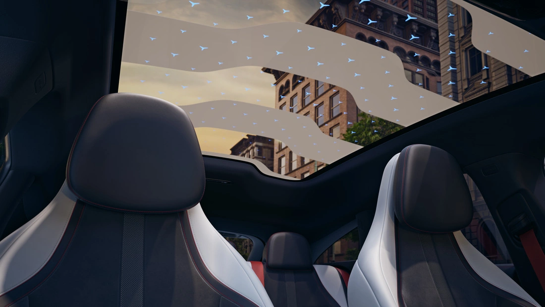 Panoramadak elektrische CLA Shooting Brake