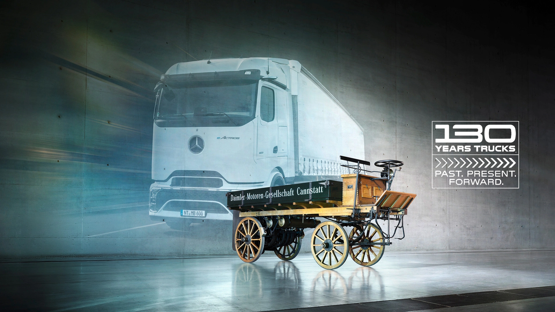 De kracht van 130 jaar Mercedes-Benz innovatie vertaald door GomesTrucks